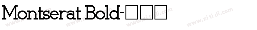 Montserat Bold字体转换